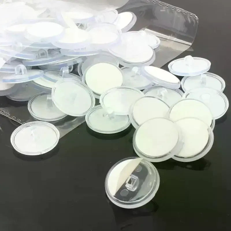 50 Piece Mini Transparent Ceiling Hook Set Self-Adhesive Easy Install Traceless for DIY Party Christmas Hanging Decorations Oasis Select