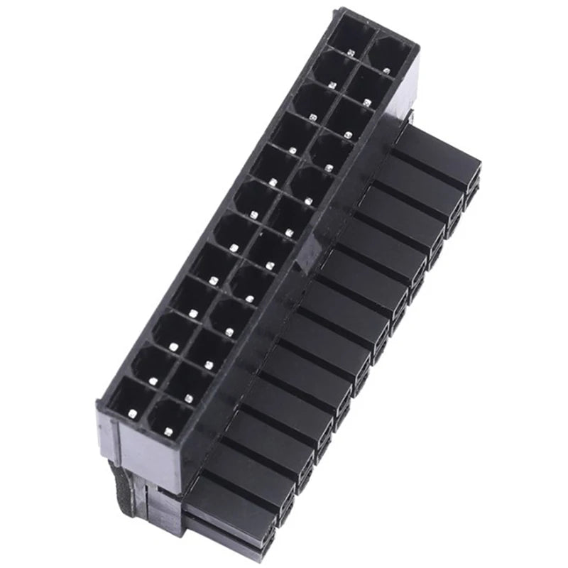 ATX 24Pin 90 degree 24 pin to 24pin Power Plug Adapter Mainboard Motherboard Power Connectors Modular for Power Supply Cables Oasis Select