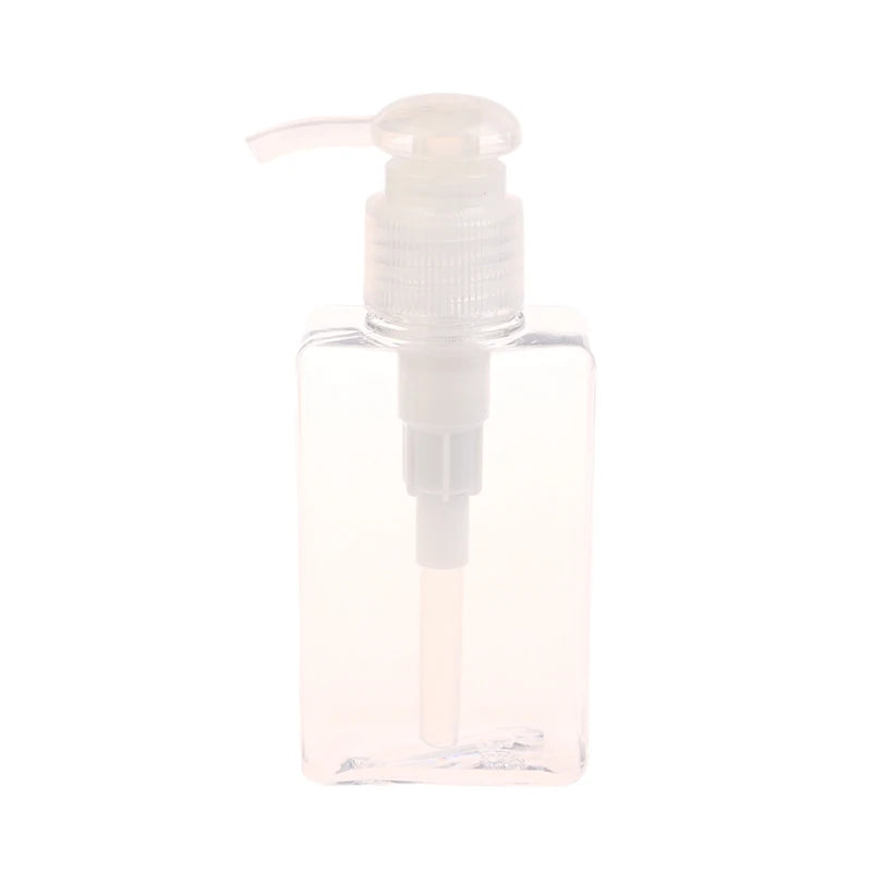 100ml Square Foaming Dispenser Bottle Portable Soap Dispensers Liquid Soap Shampoo Pump Bottles Bathroom Travel Accessories Oasis Select Transparent