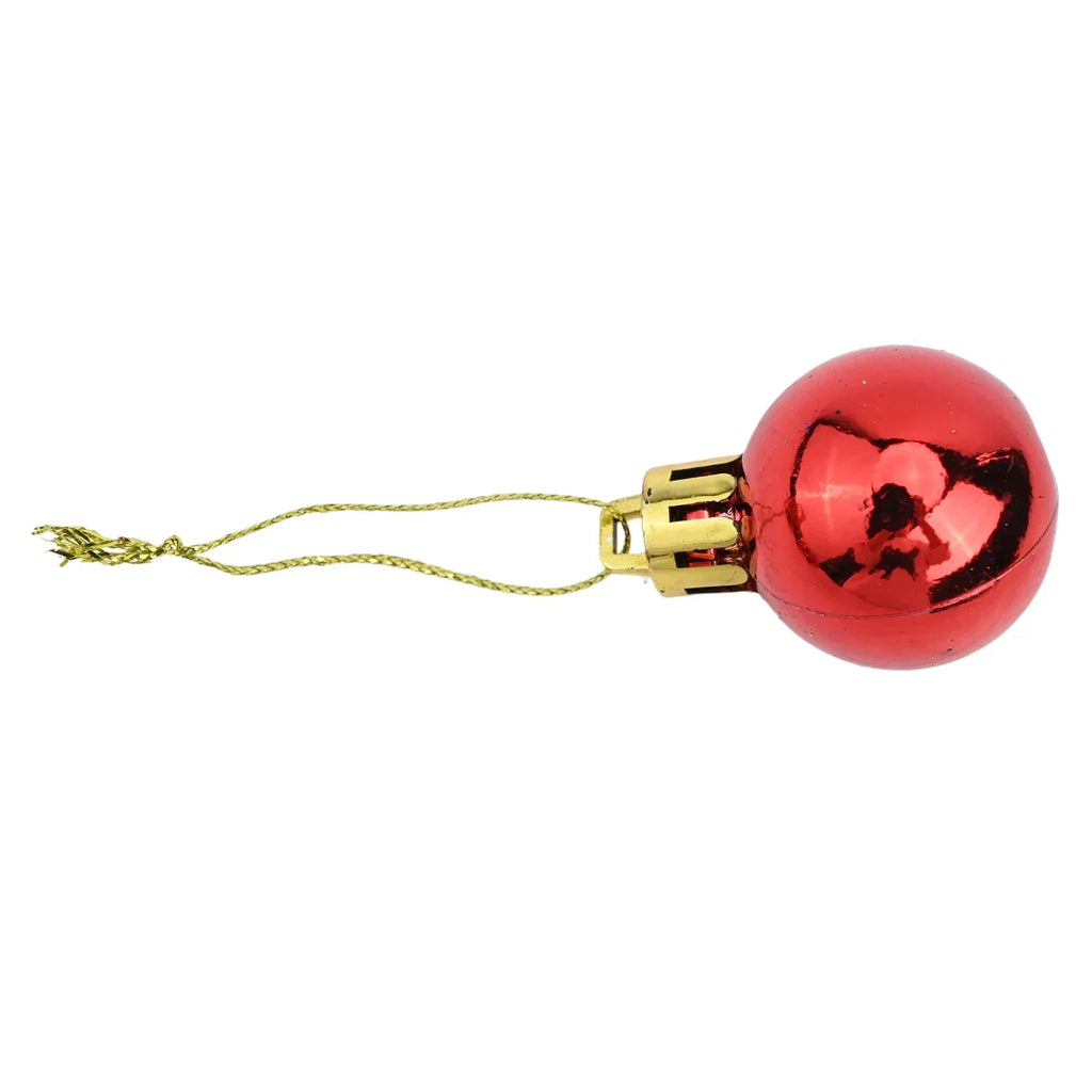 3cm Christmas Tree 24pcs Ball Baubles Plastic Props Xmas Birthday Decorations Glitter Hanging Holiday Matte Ornaments Wedding Oasis Select