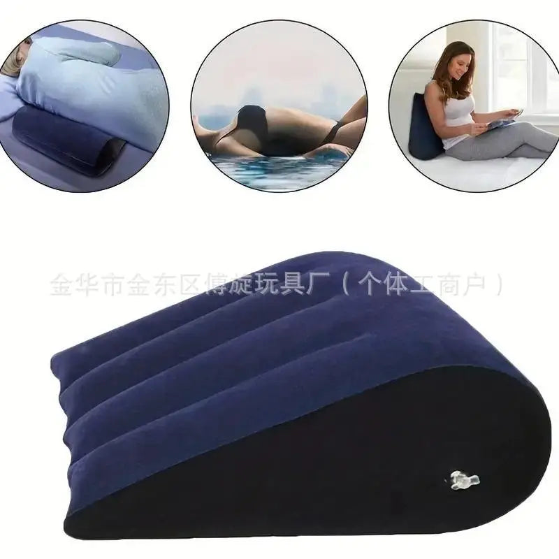New Inflatable Pillow Toys Magic Cushion Relax Cushion Triangle Cylinder Wedge Sweetheart Gift Couples Gifts Oasis Select