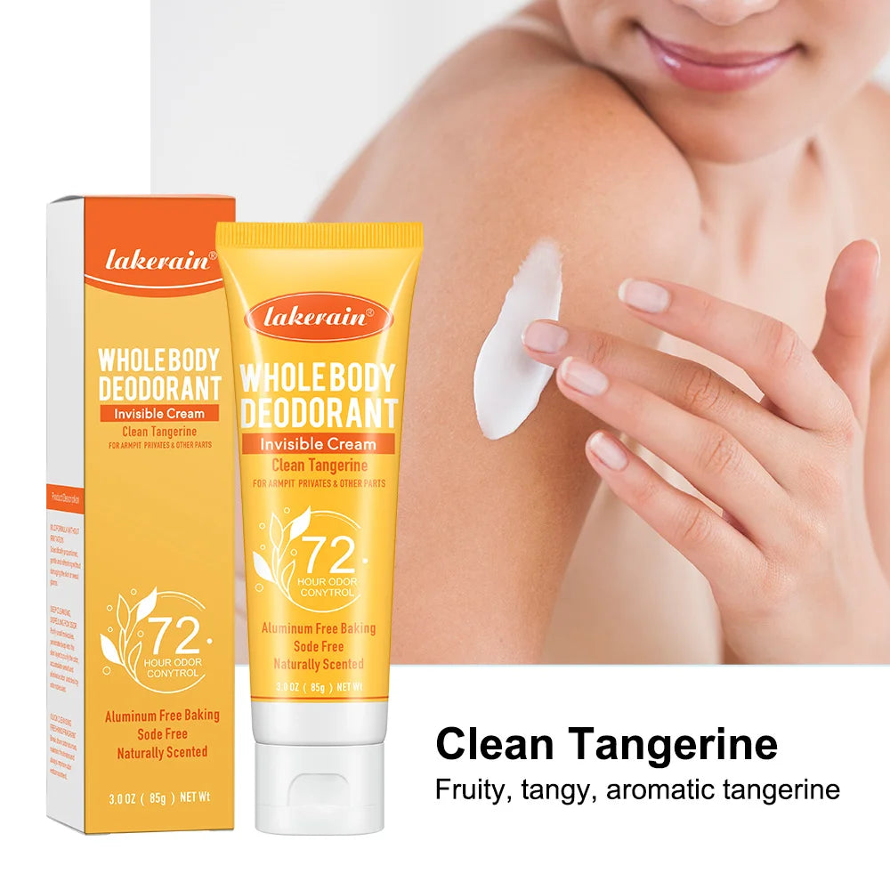 Lakerain Whole Body Deodorant Cream – 72Hr Fruity Fresh 85g
