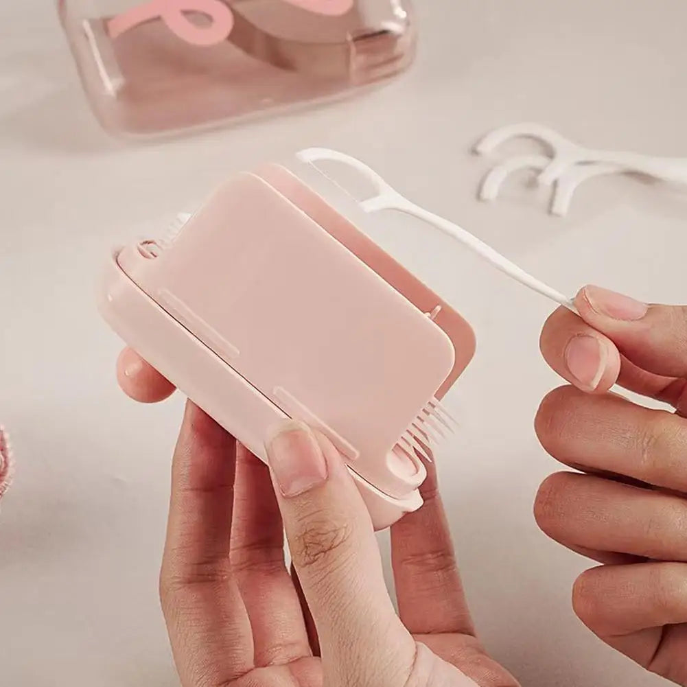 Portable Pop-Up Dental Floss Dispenser | Refillable Box