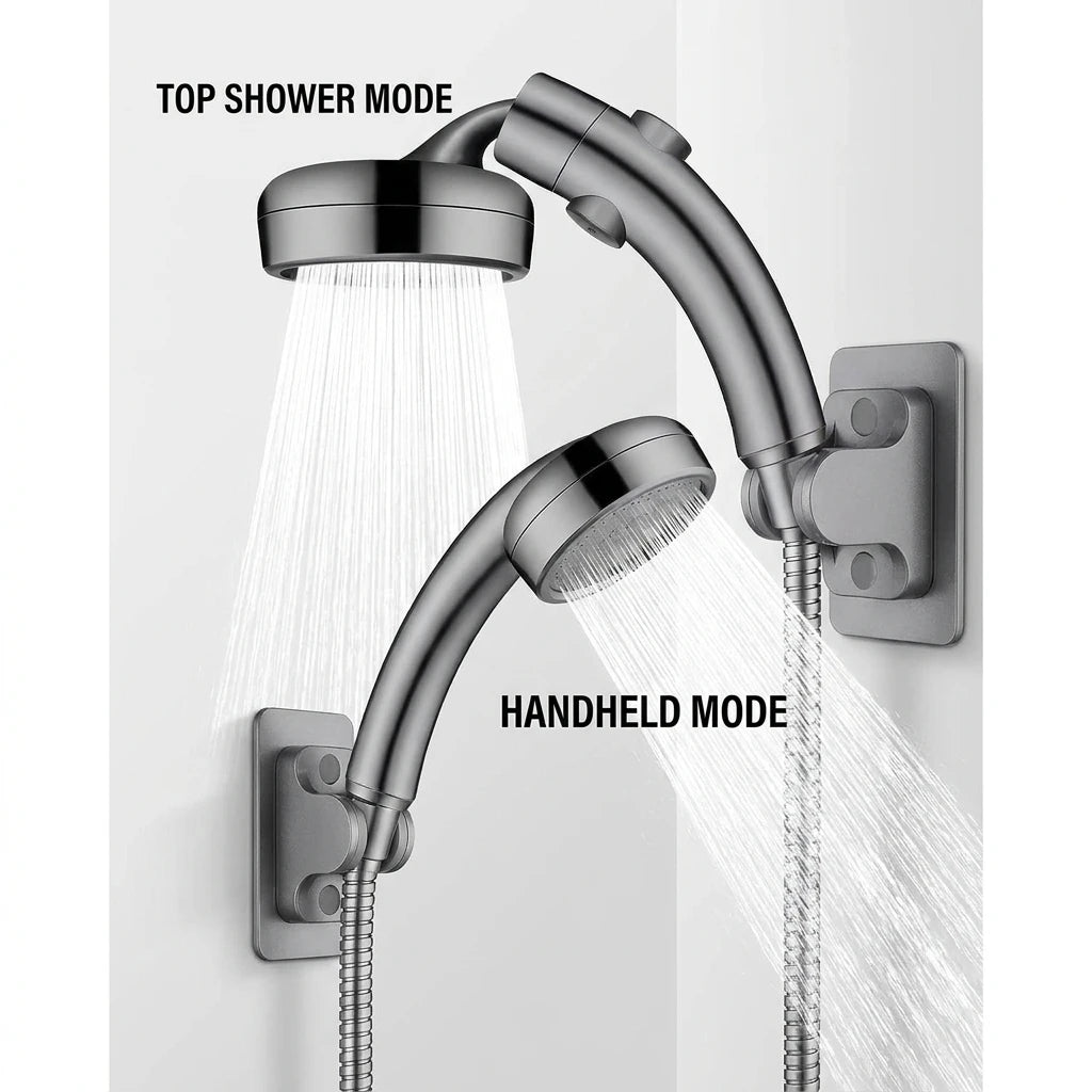 Dual Modes Oscillating Shower Head - One Device Endless Refreshment for Home Hygiene And Comfort Oasis Select