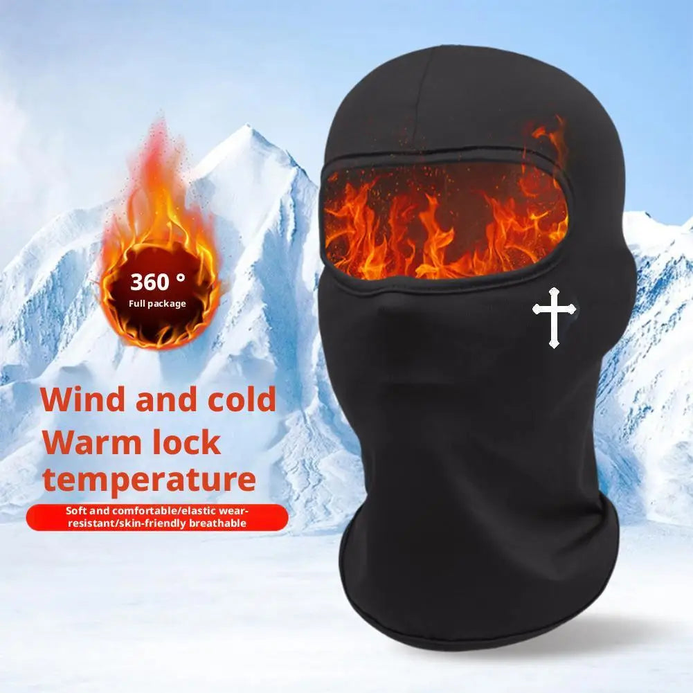 Breathable Black Cross Balaclava Caps for Men Face Ski Mask Beanie Four Seasons Bicycle Hiking Outdoor Sports Tool Bonnet Oasis Select