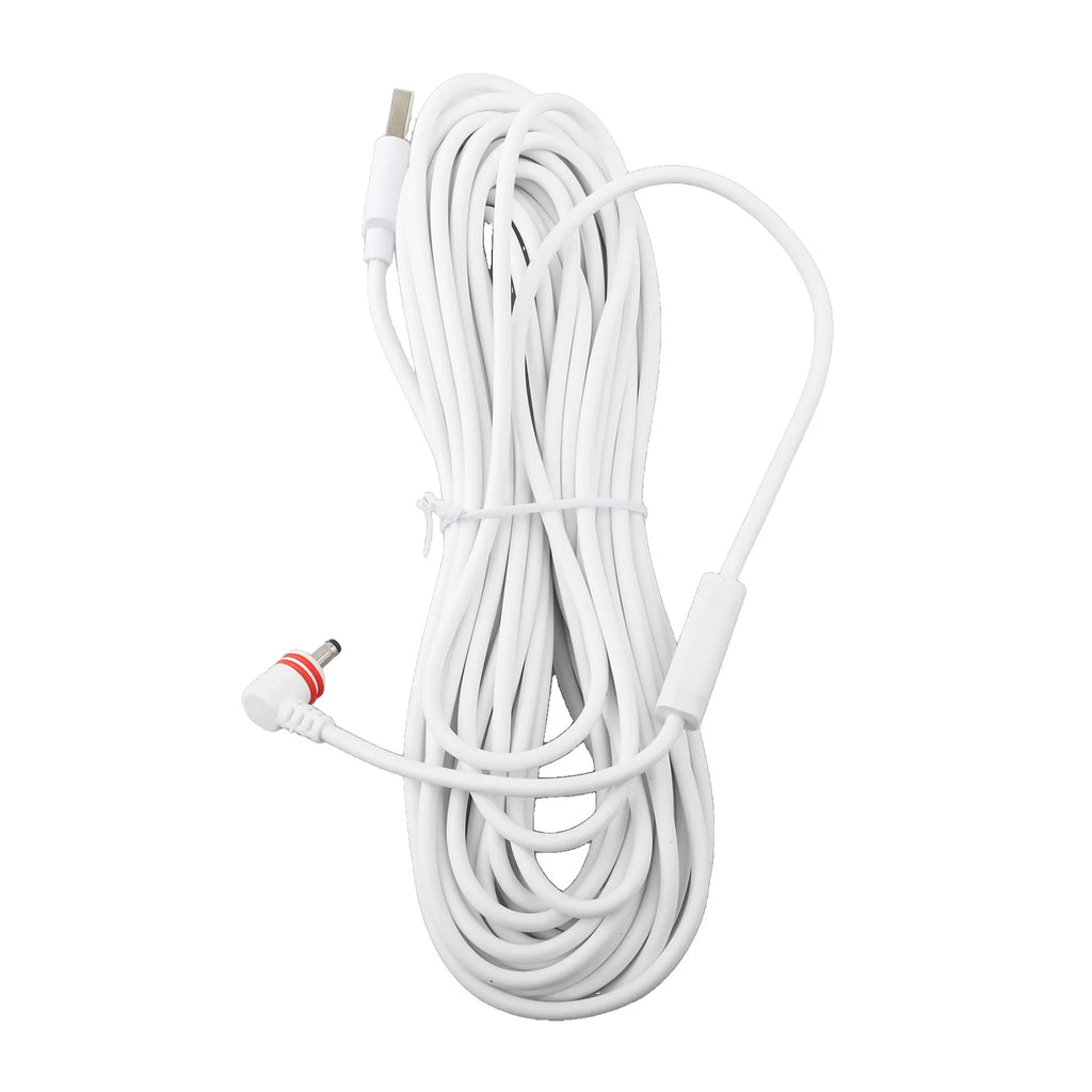 7 6m/10m Power Cable with Adapter Compatible with For Ring Spotlight Cam Series Weatherproof and Safe Charging Oasis Select
