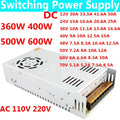 500W 400W 600W 360W Switching Power Supply AC 110V 220V To DC 12 V Volt 24V 36V 48V 50V 60V Transformer For LED Strip CCTV Motor Oasis Select China Mainland AC 110V 220V 40V 15A 600W