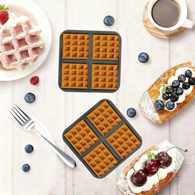 Silicone Air Fryer Biscuit & Waffle Mold Set – Non-Stick Tray Silicone Baking Mold Oasis Select