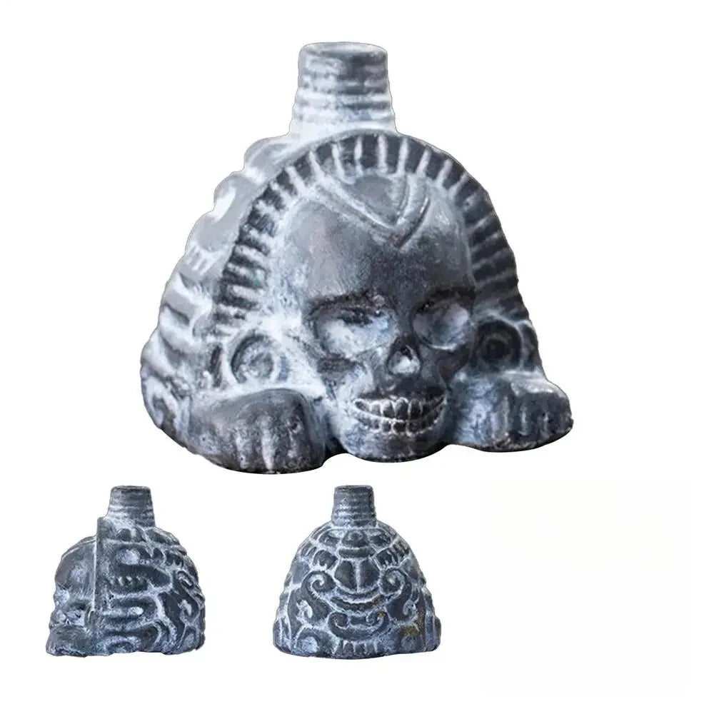 Aztec Death Whistle Spookys Aztec Scary Death Whistle Ghost War Whistle Skull Head Toy Party Noise Prop Resin Halloween Toy Gift Oasis Select A