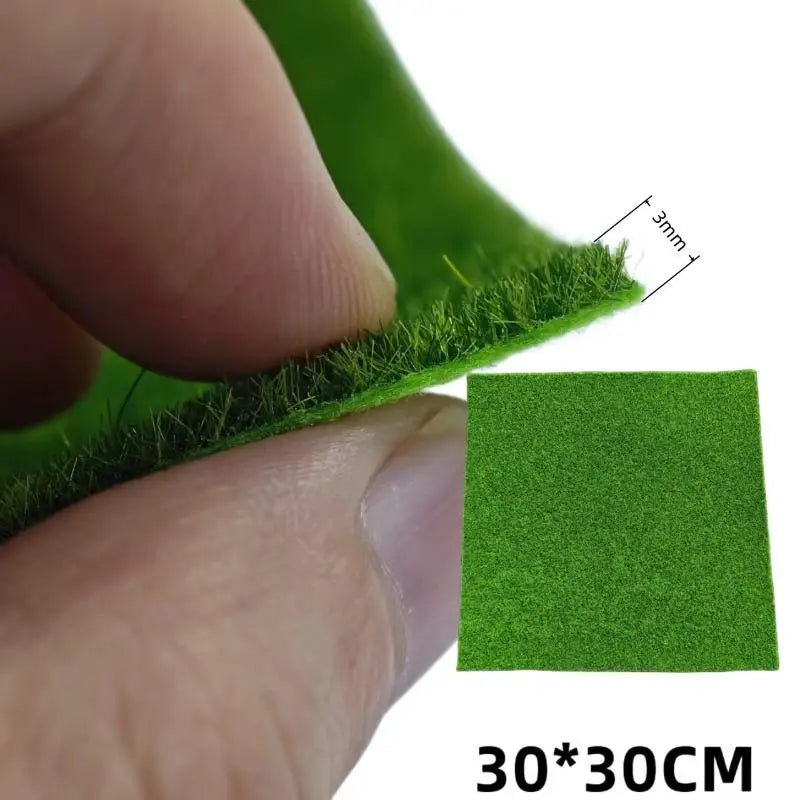 Artificial Grass Mat 15/30cm Square – Fake Lawn Carpet 3/5/8mm
