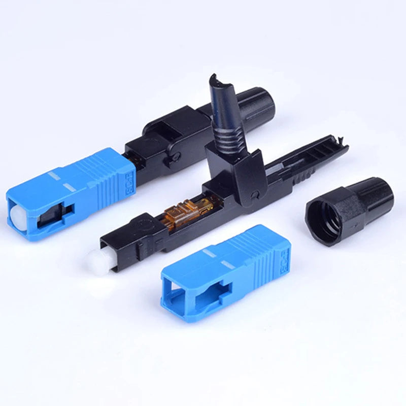 10pcs Single-Mode Fiber Optic SC/UPC Quick Fast Field Assembly Connector Cable Oasis Select