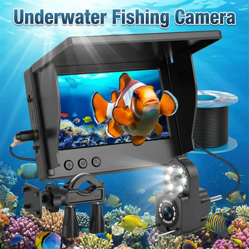 Portable Fish Depth Finder Water Handheld 1080P 4.3 Inch LCD Fish Finder Waterproof Underwater Fishing Camera With Night Vision Oasis Select