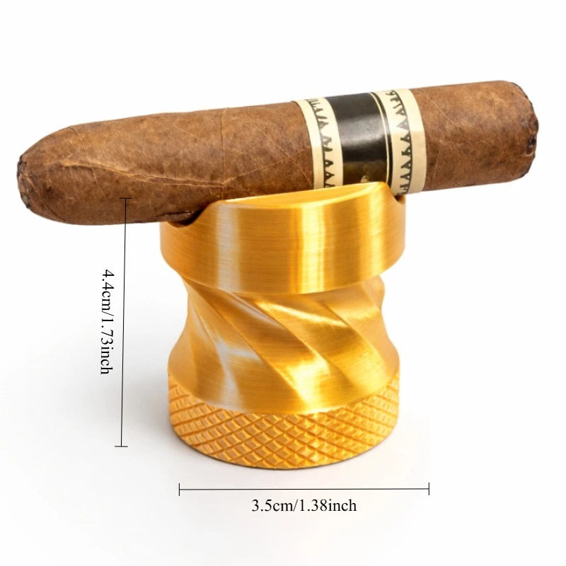 Creativity Cigar Holder Stand 3D Printing Mini Twisted Design Cigar Rest Tone Tabletop Ornament Home Desk Bar Office Party Gifts Oasis Select storage shelf