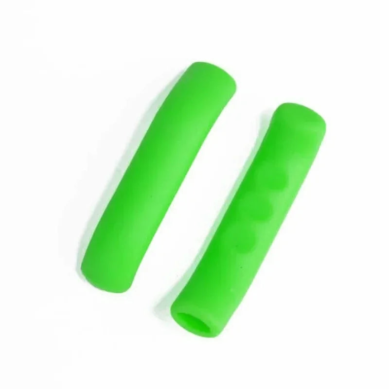 1/4Pairs Bike Brake Lever Protective Silicone Bicycle Lever Grips Bicycle Brake Handle Cover Bicycle Accessories Oasis Select 1pairs-Green