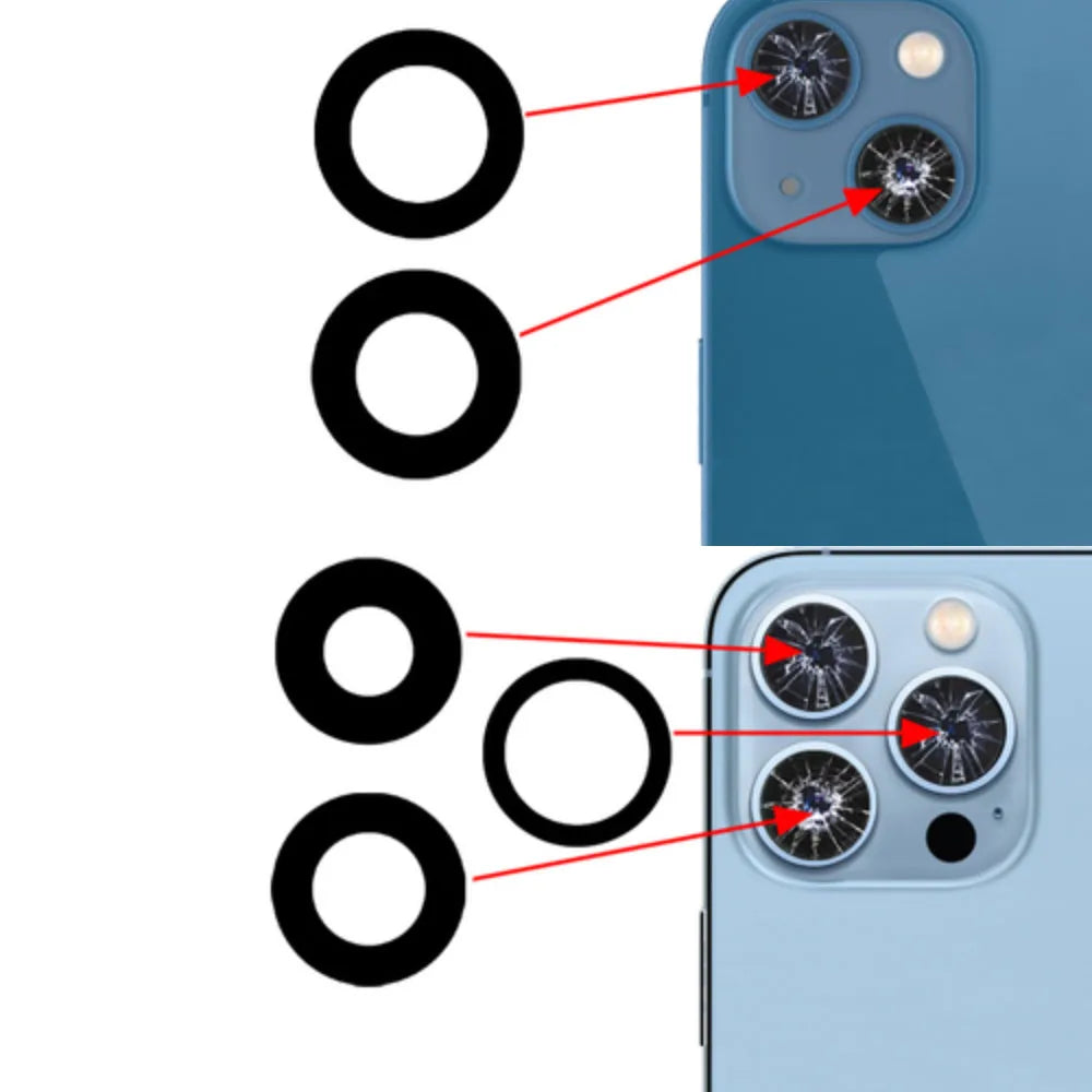 iPhone Rear Camera Glass Lens Cover – 6 to 13 Pro Max