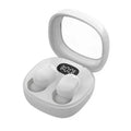VIKEFON Bluetooth 5.3 Earphones Mini Headphones TWS Wireless Earbuds HIFI Stereo Noise Reduction Heasets with Microphones Oasis Select white