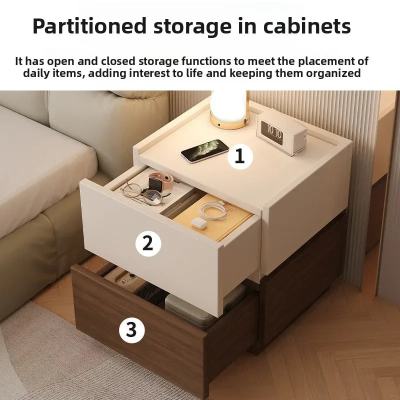 Multi-functional Household Goods Bedside Table Storage Side Bedroom Bedside Table Oasis Select