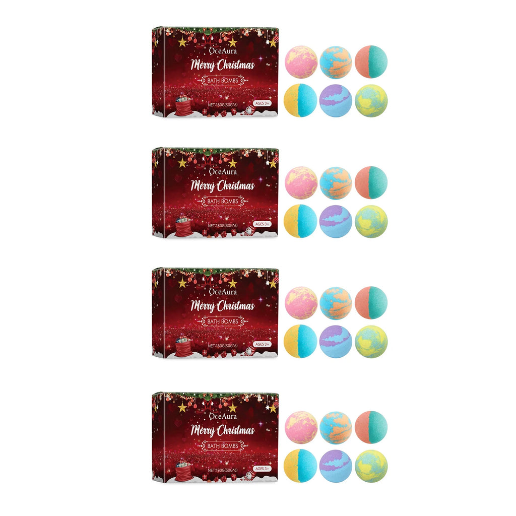 OceAura Christmas Bath Bombs Gift Set – Kids & Adults Bath Bombs Gift Set Oasis Select 24pcs boxed