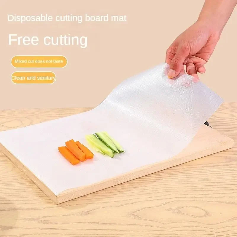 Disposable Cutting Board Mat with Slide Cutter | Food-Safe PE Disposable Cutting Mat Oasis Select