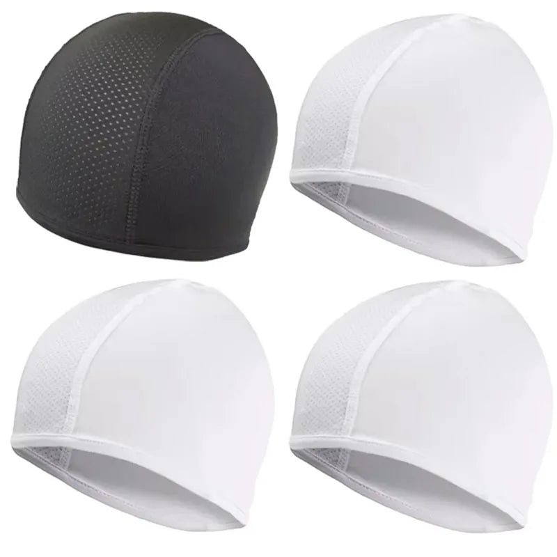 2/4/6pcs Motorcycle Helmet Inner Cap Hat Quick Dry Breathable Hat Racing Cap Under Helmet Beanie Cap Motocross Motor Helmet Hat Oasis Select 4pcs Mix 2