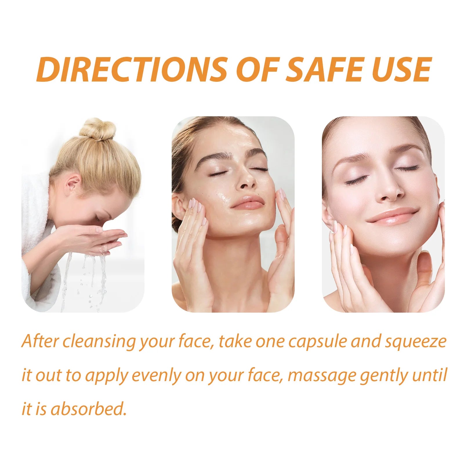 50-Pack Collagen & Hyaluronic Acid Face Serum Capsules Face Serum Capsules Oasis Select
