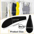 Hanger Shoulder Forms 10pcs Clothes Hanger Protectors Guards Suit Hangers No Bump Standard Hangers Pads For Sweater Clothing Oasis Select Black