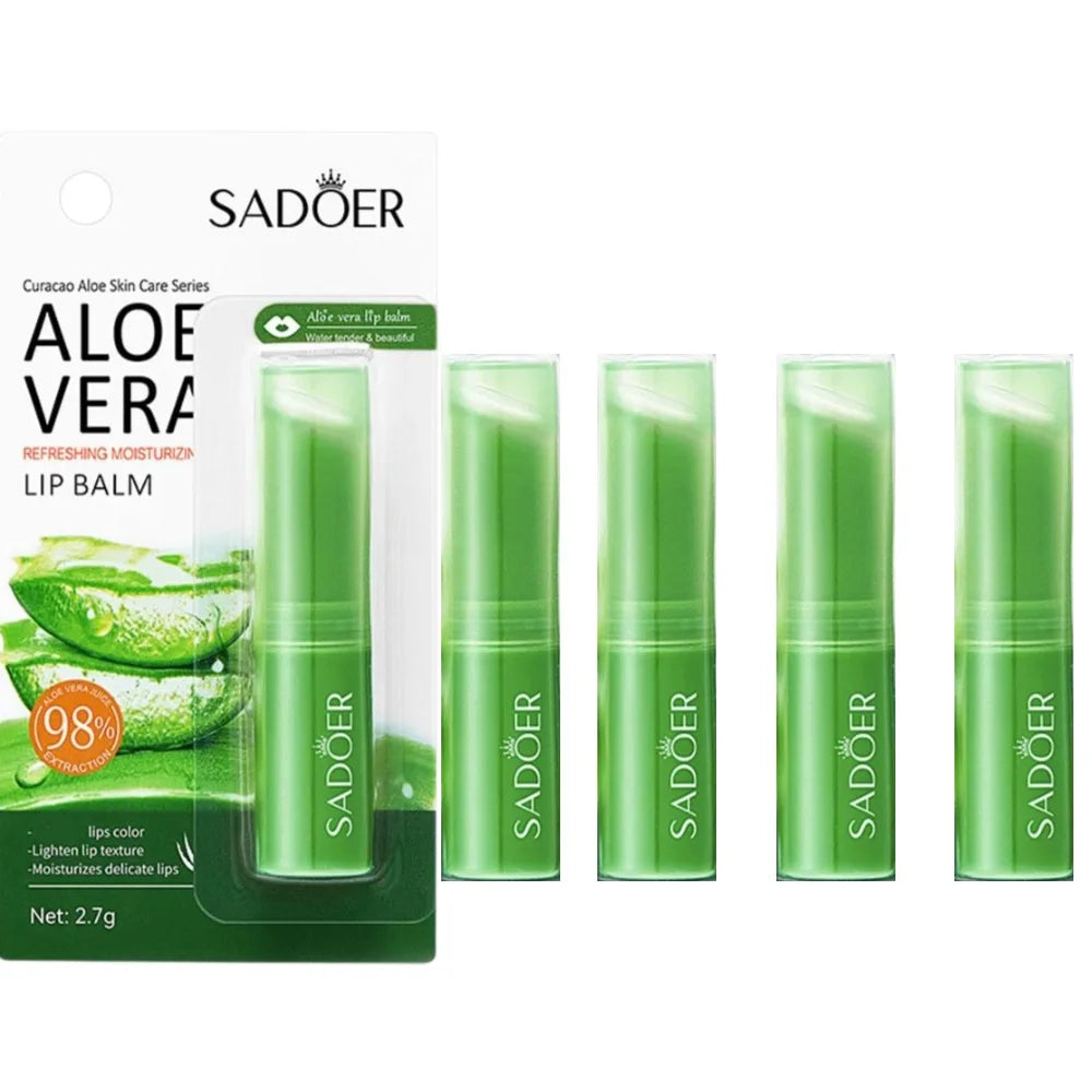 Aloe Vera Vitamin Lip Balm – Moisturizing & Protective 2.7g Lip Balm Oasis Select 5pcs