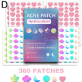 Colorful Star Pimple Patches – Invisible Acne Spot Stickers Acne Pimple Patches Oasis Select D-360pcs