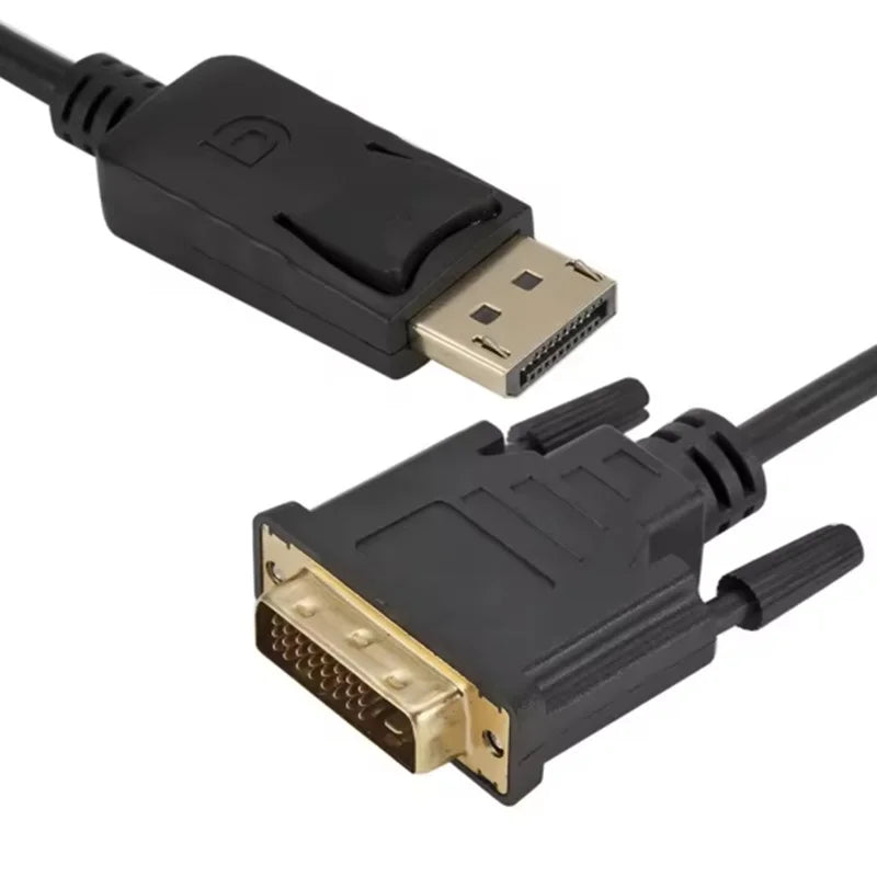 1.8m Displayport to DVI Adapter Cable DP to DVI Connection Converter HD 1080P Male to Male Adapter for HDTV PC Laptop Projector Oasis Select