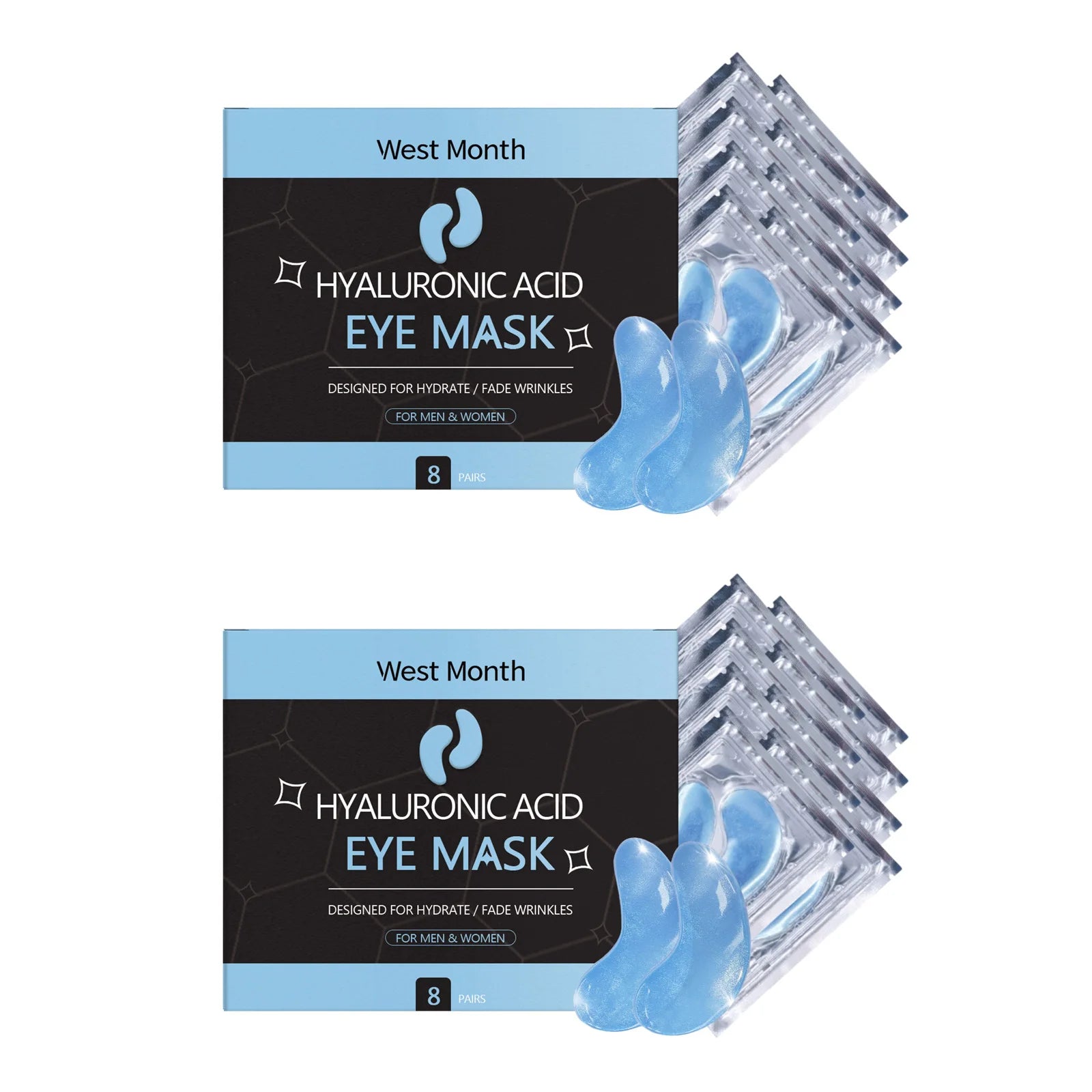 Hyaluronic Acid Eye Mask – Dark Circles, Puffiness & Fine Lines Eye Mask Patches Oasis Select 16pairs