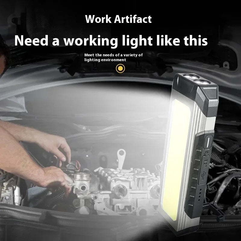 ESMARTER COB LED Work Light 4000mAh Magnetic Rechargeable Torch