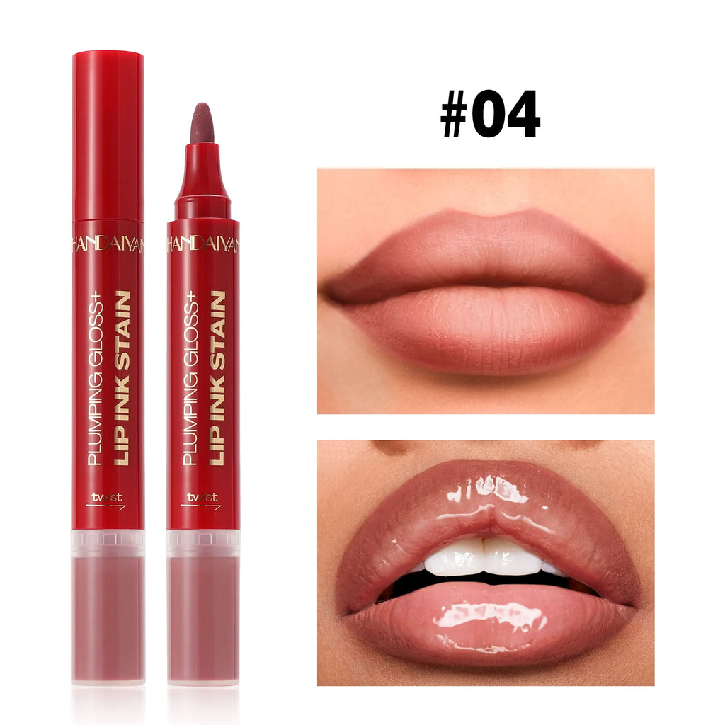 Handaiyan 2-in-1 Liquid Lip Liner & Gloss – Waterproof, Long-Lasting