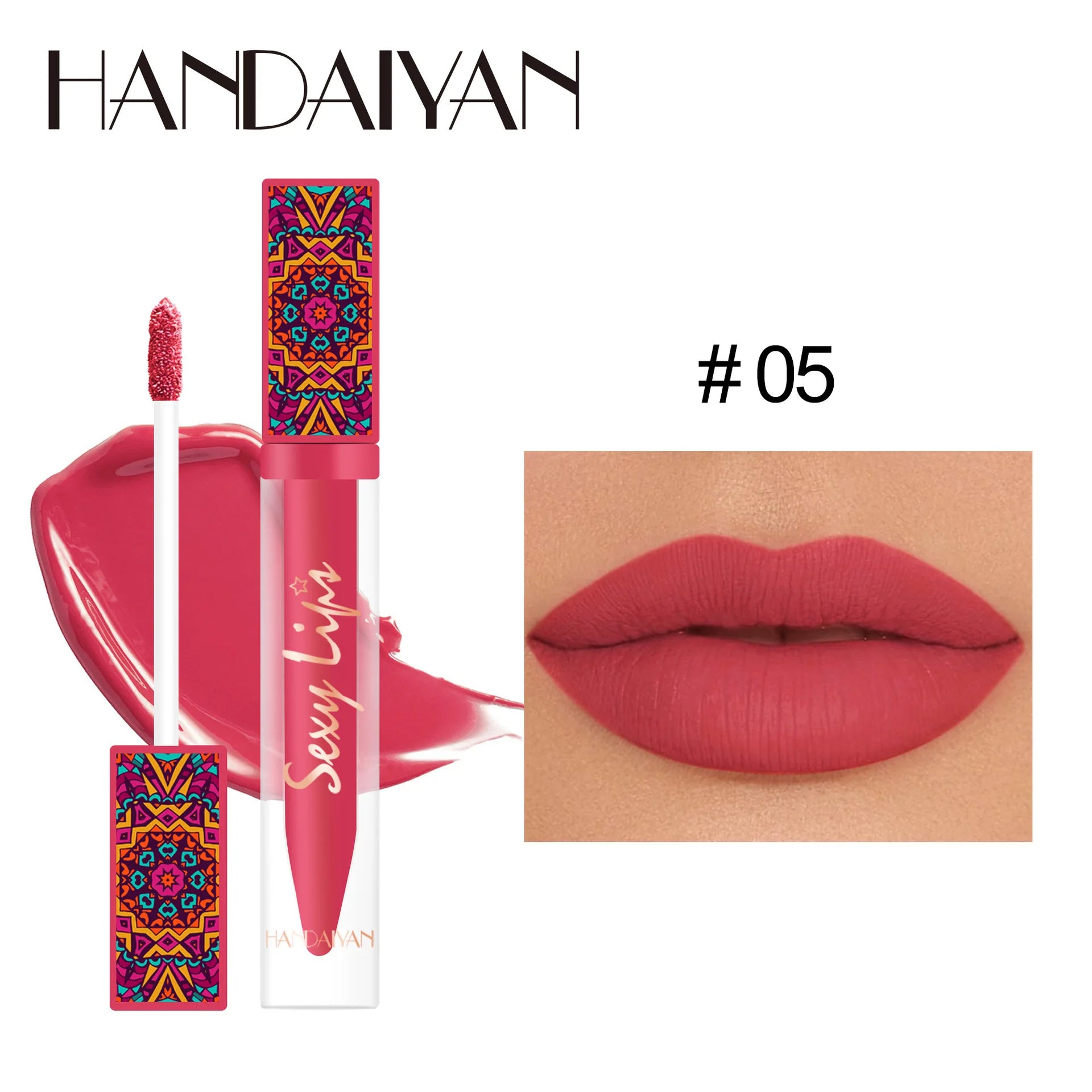 Handaiyan Bohemian Matte Liquid Lipstick – 6 Earth Tone Colors