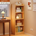 Solid wood bookshelf simple multi-layer floor storage shelf living room corner narrow slit simple display cabinet pine bookcase Oasis Select 5th floor 40 24 136