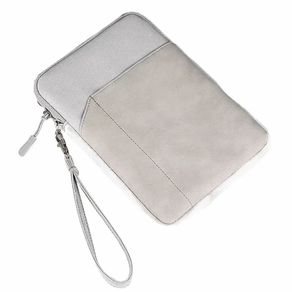 Anti Scratch Tablet Sleeve Bag Lightweight Protective Cover Portable Tablet Bags Soft Material Dual Zipper Tablet Pouch Travel Oasis Select Light Grey