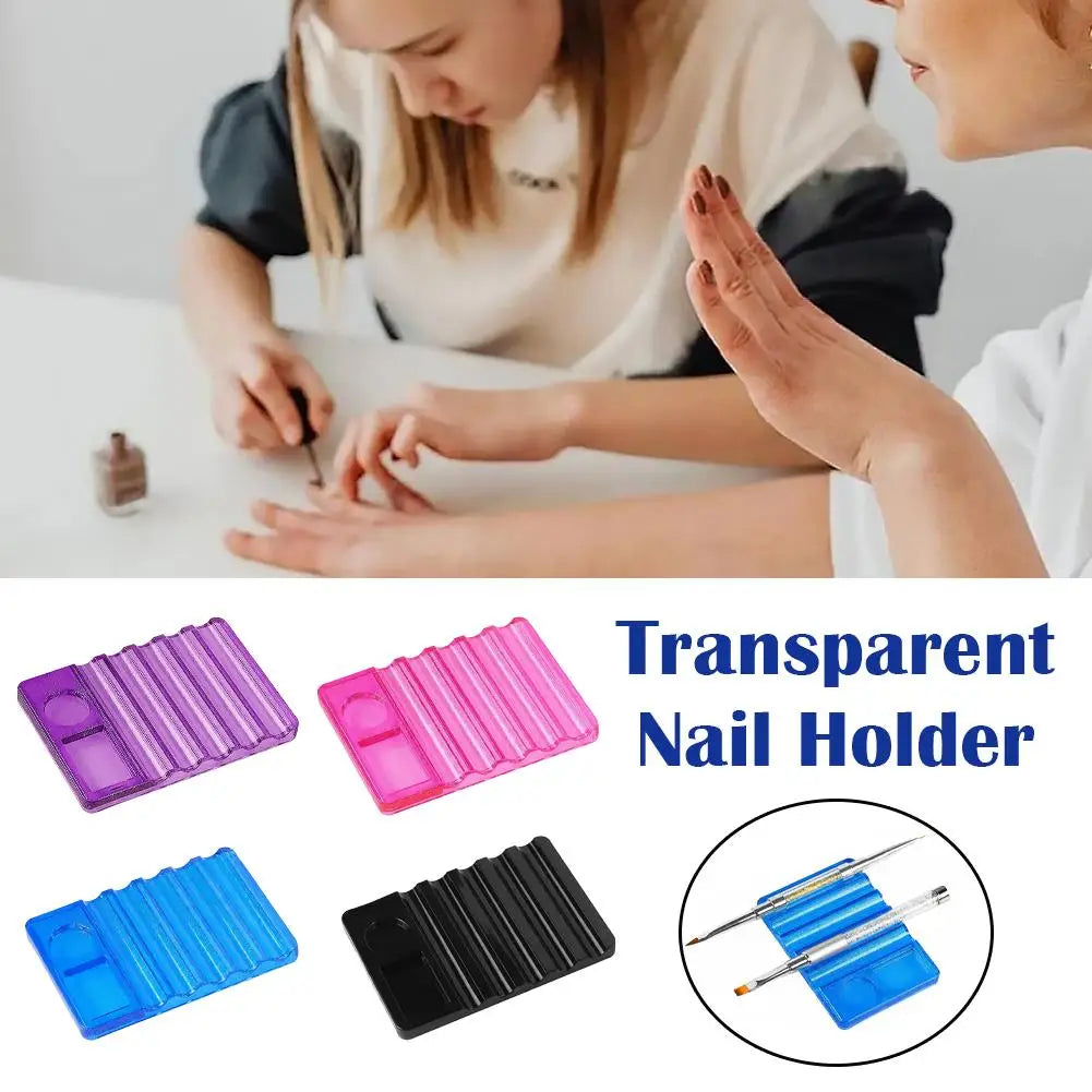 Nail Art Brush Holder & Acrylic Palette Organizer Stand