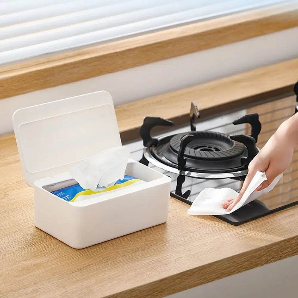 Simple Style Wet Wipes Box New Hollow Out Paper Towel Box Universal Napkin Storage Boxes Kitchen Tissue Box Home Decoration Oasis Select