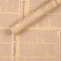 1sheetsper pack, vintage English newspaper kraft paper, brown kraft outer wrapping paper for gift packaging for gift wrapping Oasis Select pulpre