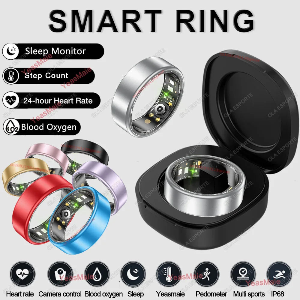 R10 Smart Ring – Heart Rate, Sleep & SpO2 Monitor, 5ATM
