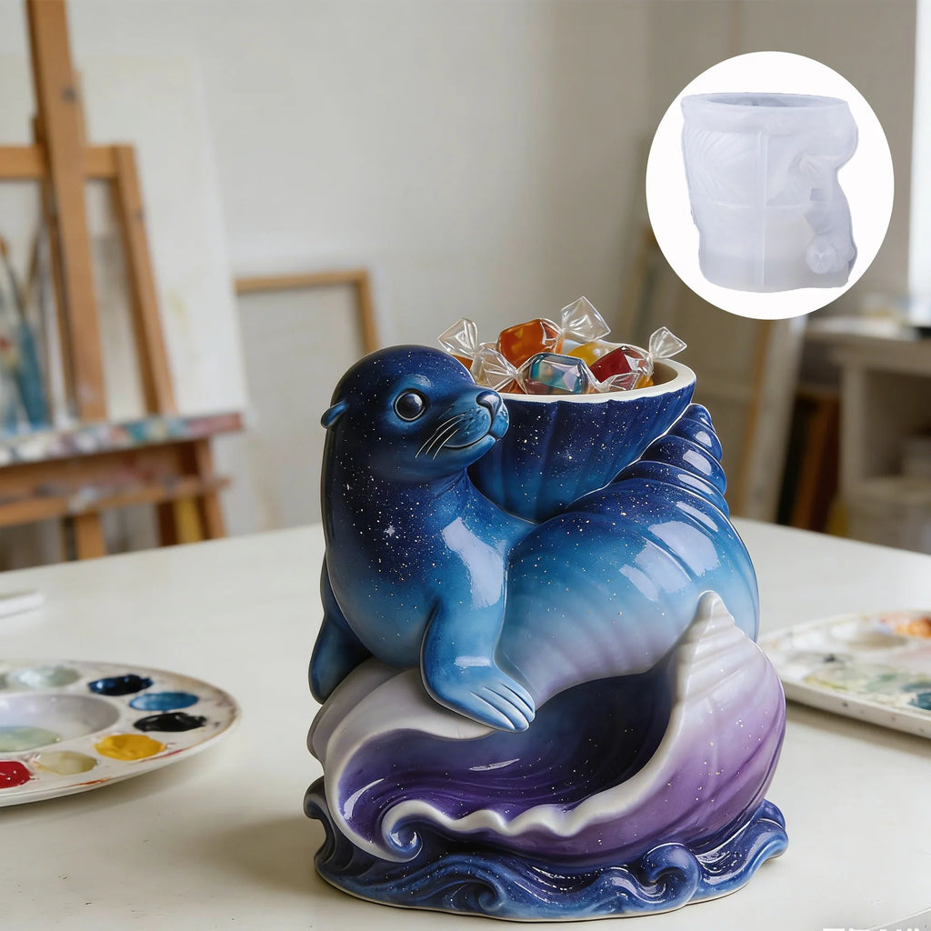 Conch Shell Silicone Mold – DIY Cement, Gypsum & Epoxy Resin