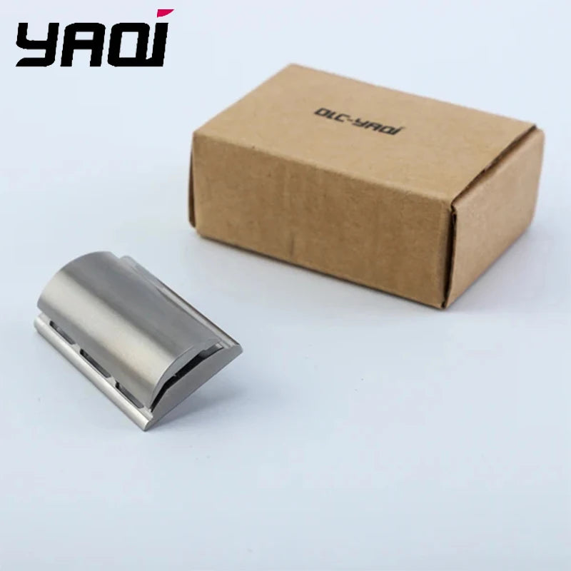 Yaqi SLOPE 316 Stainless Steel Slant Safety Razor Head with A 0.90mm Blade Gap Razor Head's 43mm Length and 24.6mm Width Oasis Select