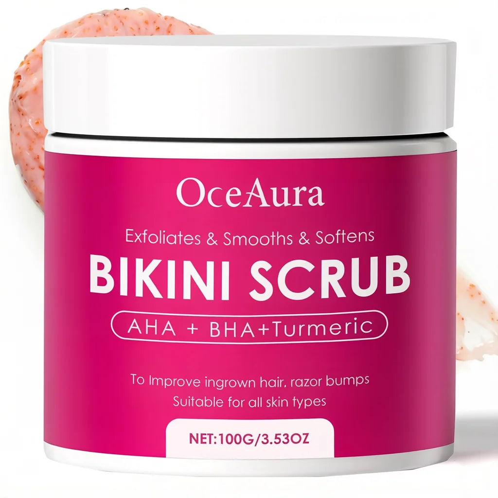 Bikini & Underarm Exfoliator – 10% AHA+BHA & Turmeric Scrub
