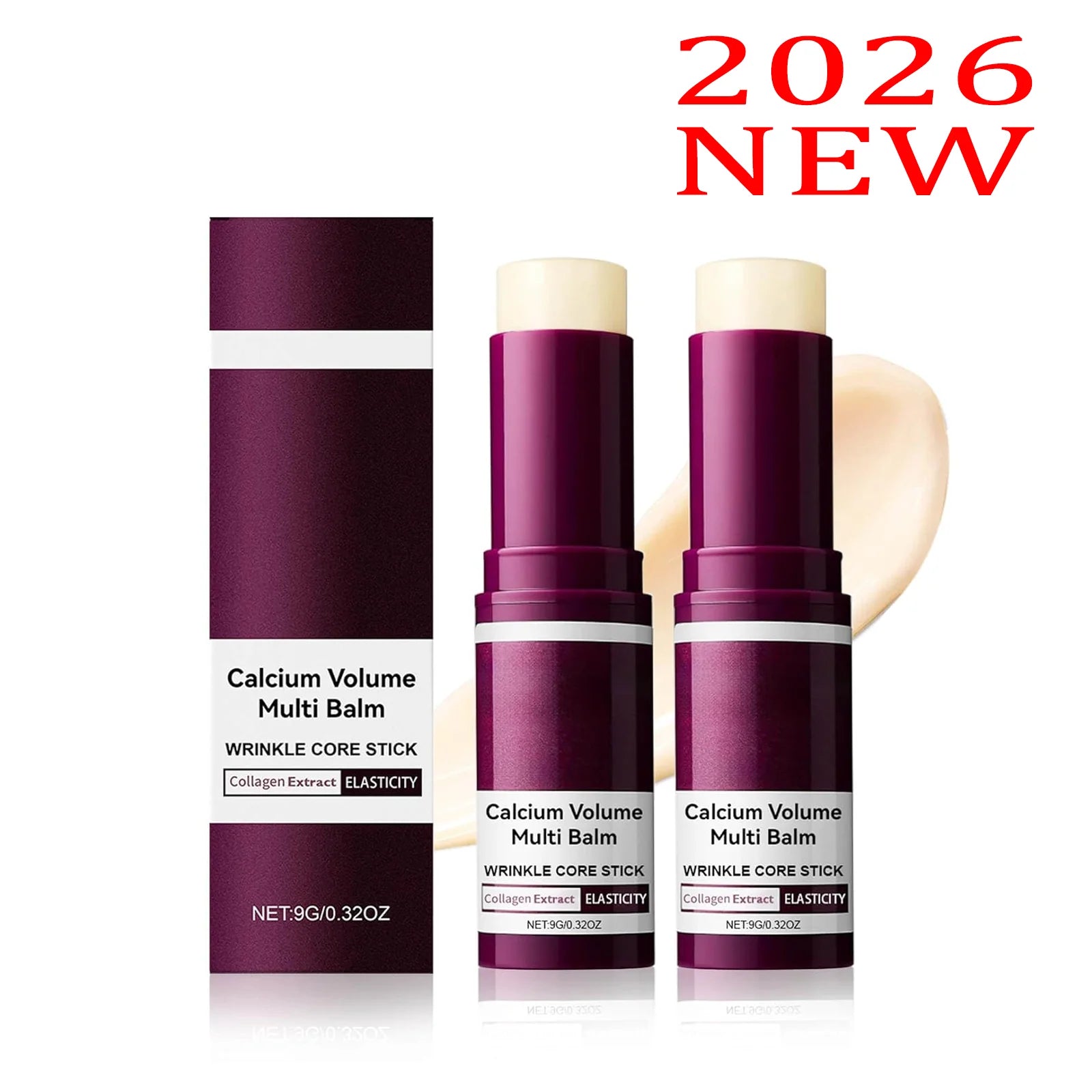 Calcium Multi Balm Stick, Collagen & Elastin Wrinkle Stick, Moisturizing Balm for Eye & Neck Balm, Face Moisture Balm Oasis Select