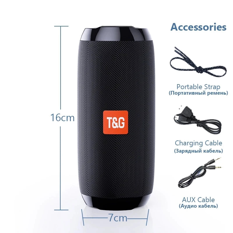 T&G 10W Portable Bluetooth Speaker | FM Radio, TWS & HiFi
