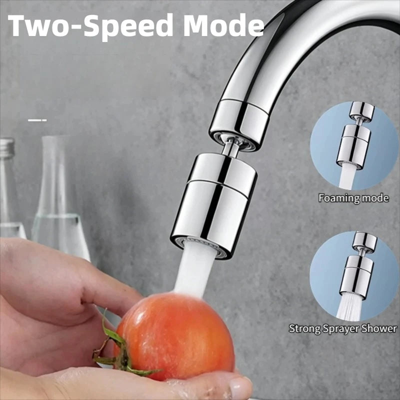360° Rotating Faucet Aerator – 2-Mode Anti-Splash Tap Nozzle Faucet Aerator Oasis Select