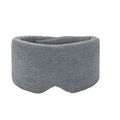 100% Handmade Cotton Sleep Mask Blackout for Side Sleeper,Soft Portable Blackout Eye Covers for Women Men Travel Eyepatch Oasis Select GRAY