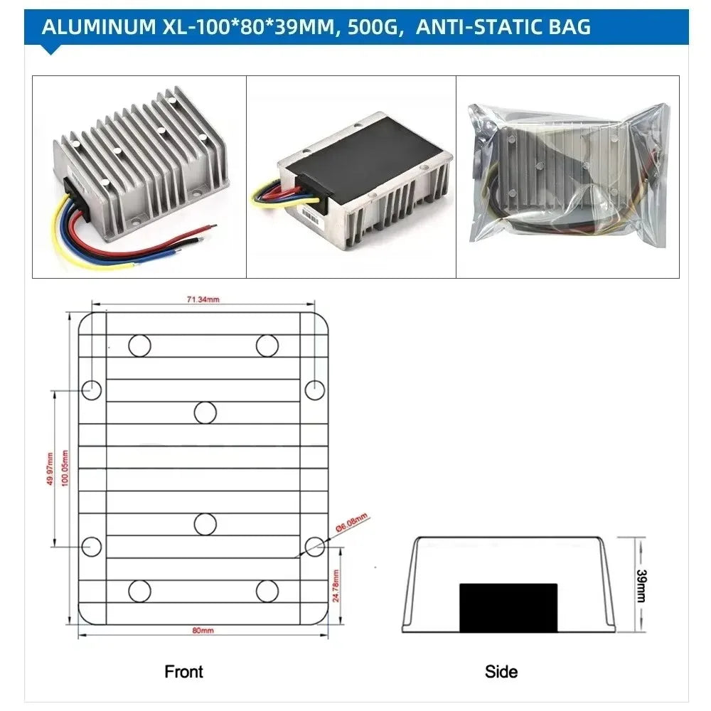 Isolated 72V to 24V 5V 12V 15A-25A 60V 48V 36V 24V 12V 100V Car Radio Speaker Regulator DC DC Buck Step Down Voltage Converter Oasis Select
