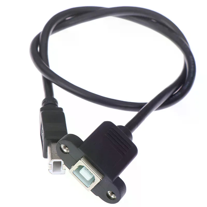 USB 2.0 Type B Male to Type B Female Printer Extension Cable With Panel Mount Oasis Select