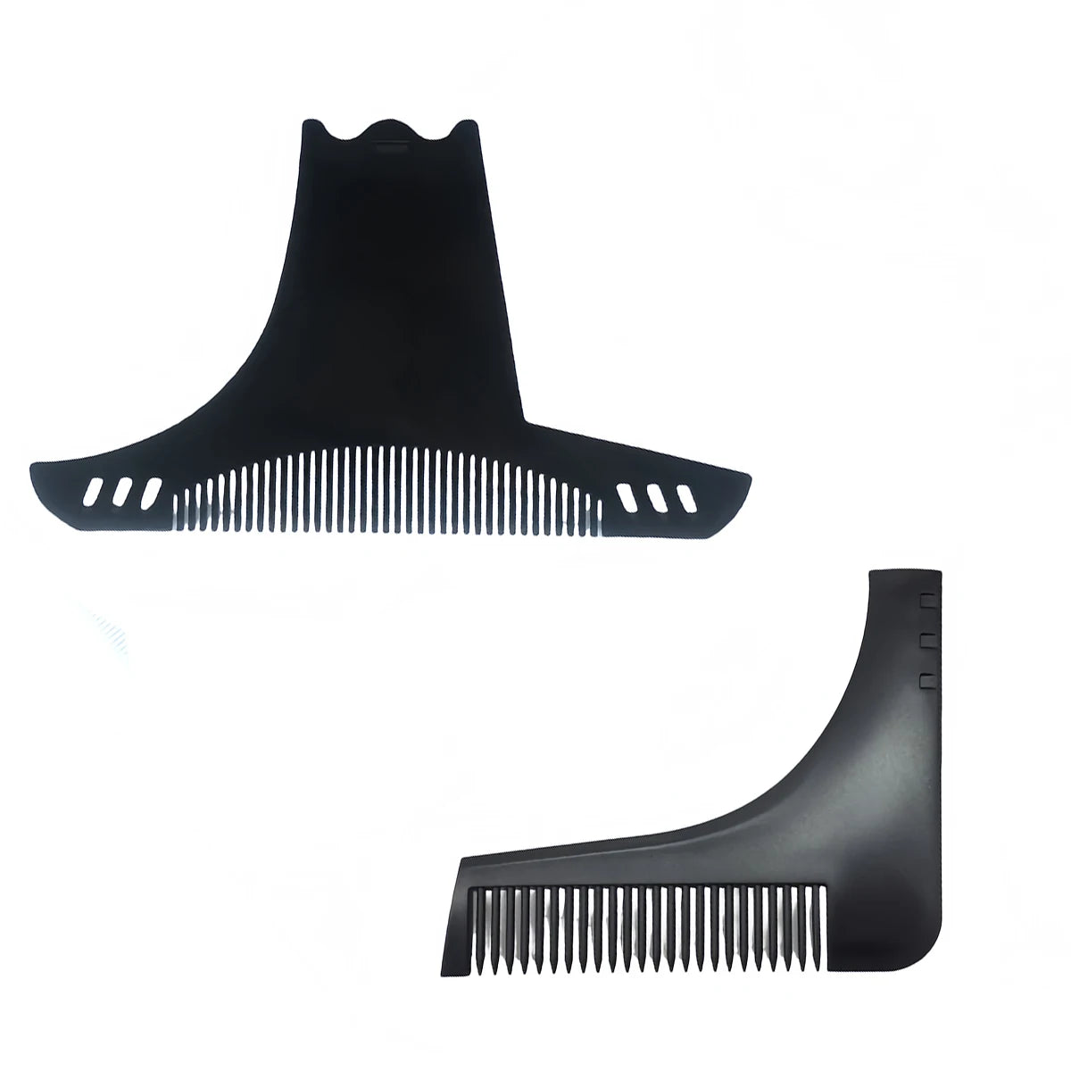 Beard Shaping Tool Non Slip Line Up Guide with Comb for Sharp Cheek Neckline Universal Men Grooming Barber Accessory Oasis Select Combo 2pcs