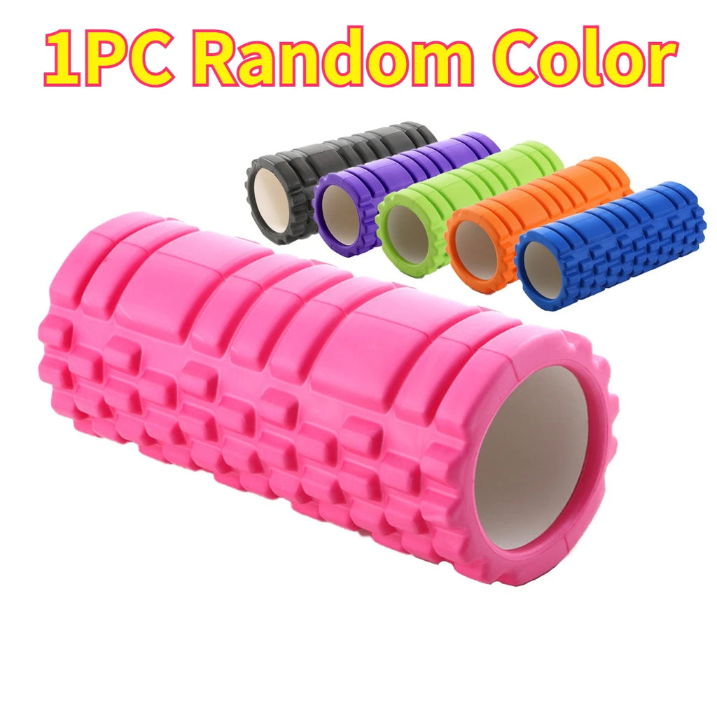 13" High-Density Foam Roller – Firm Smooth Surface for Deep Tissue Massage, Back Pain Relief & Yoga Pilates Core Workouts Oasis Select S-Random-1pc